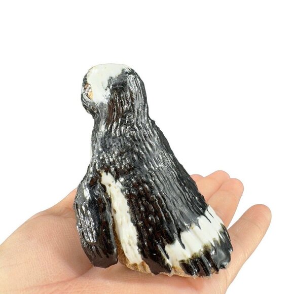 Studio Art Pottery Penguin Bird Figure Stoneware Figurine Hand Made Vintage - Picture 8 of 11